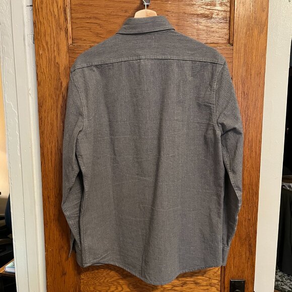 Taylor Stitch Utility Shirt, Slate Broken Herringbone 40 - Picture 2 of 2